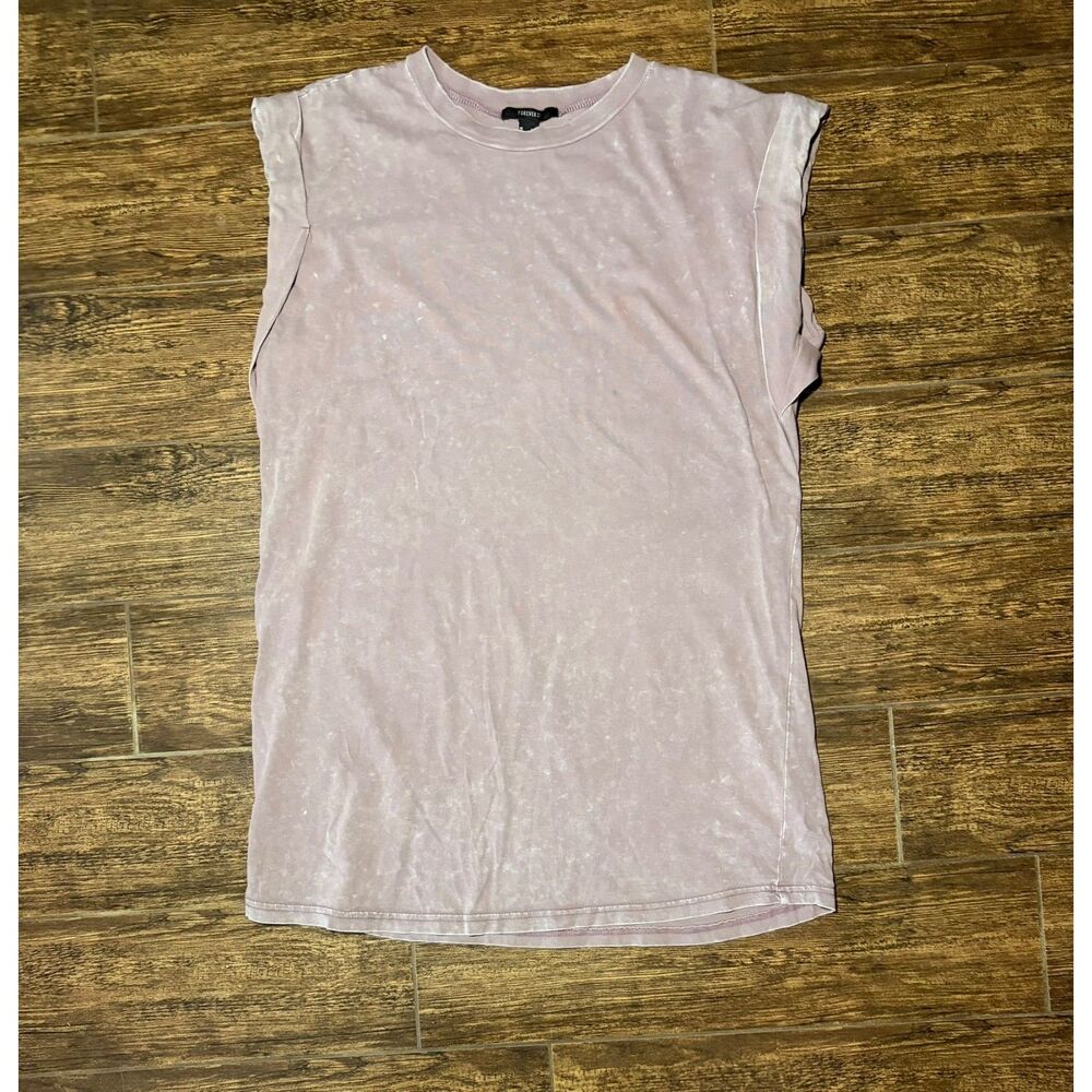 Forever 21 Acid-Wash Muscle Long Tee/Mini Dress - L